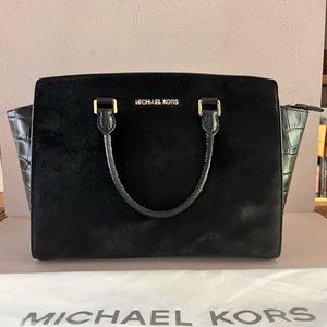 Michael Kors Selma Black Satchel